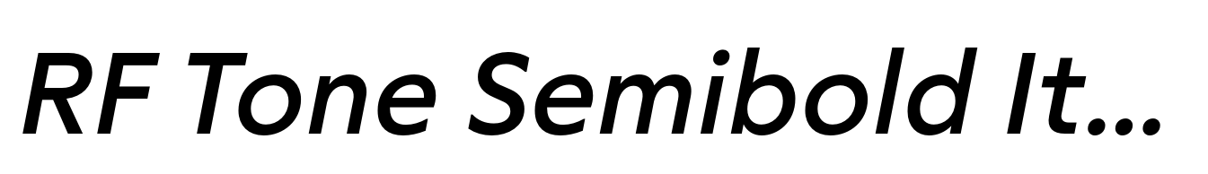RF Tone Semibold Italic
